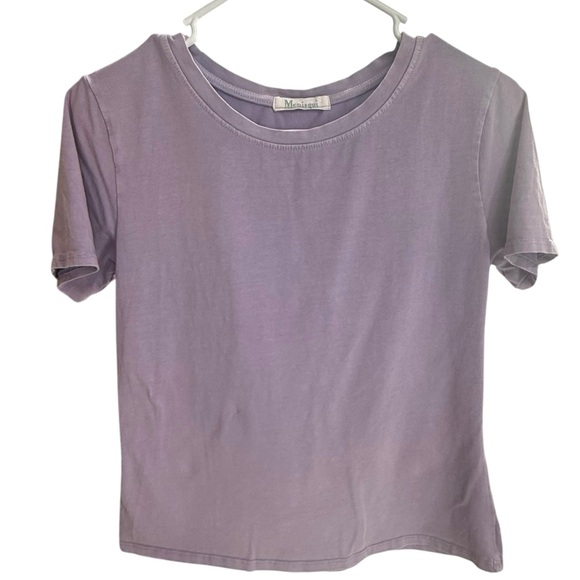 Monisqui Size S Italian Tee Shirt Bundle Green Purple 100% Cotton Natural Dye - Picture 2 of 14